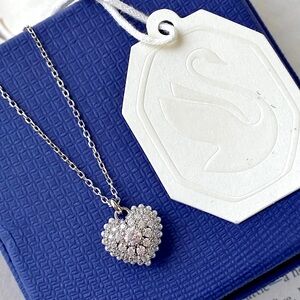 Swarovski “Hyperbola” White Heart Pendant Necklace